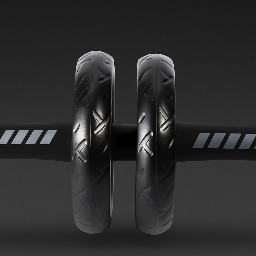 Bauchtrainer Doppelrad – Roller für Bauchmuskeltraining, stabil & kompakt für Zuhause