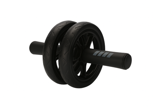Bauchtrainer Doppelrad – Roller für Bauchmuskeltraining, stabil & kompakt für Zuhause